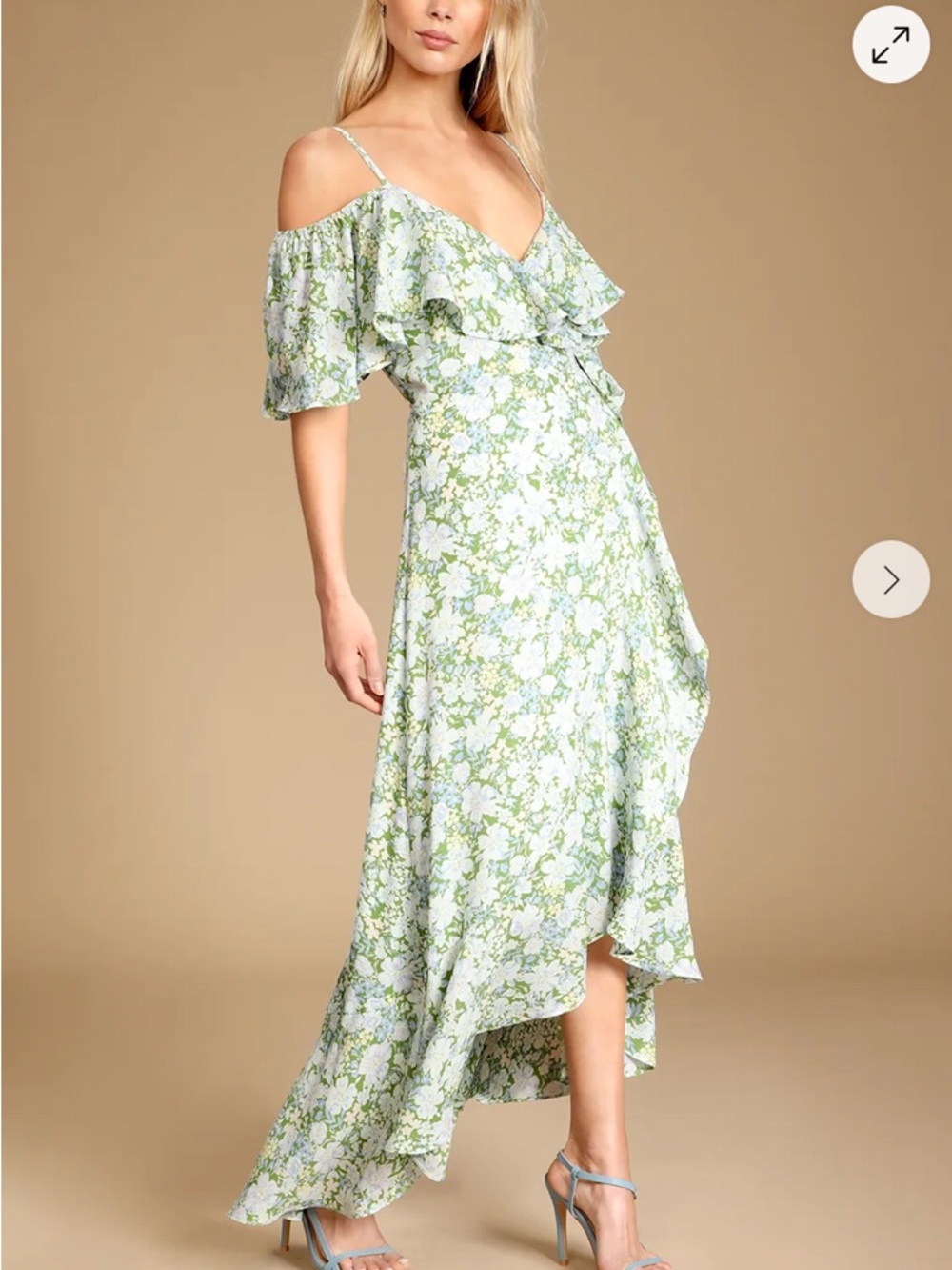 Floral Off-Shoulder Maxi Dress